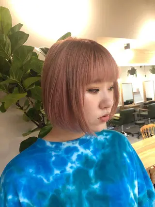 ショート カラー 透明感カラー* レイヤー/清水大地のヘアスタイル