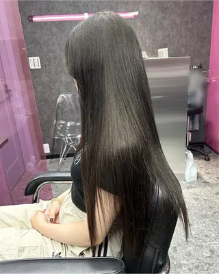 ロング カラー LANDS所属・nanaka 🤍韓国ワンホンヘアのヘアスタイル