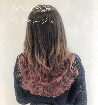 ロング カラー シールエクステ/渋谷 /ギャル/LIALAのヘアスタイル