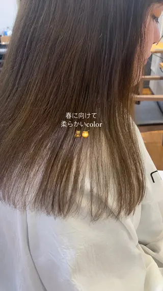 ロング カラー cupra所属・カワクボ ソラのヘアスタイル