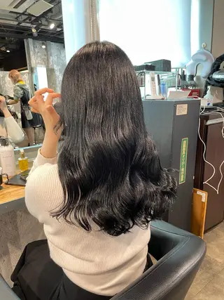 ロング カラー I'S.横浜所属・赤み消しカラー 🍀JUNKIのヘアスタイル