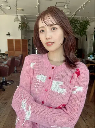 ミディアム カラー リピーター多数🌟 メンズ限定 松本理沙のヘアスタイル