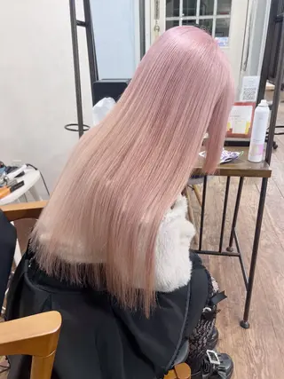 ロング カラー アンメリーアン所属・【姫路】羽エクステ/ ブリーチ/HINAのヘアスタイル