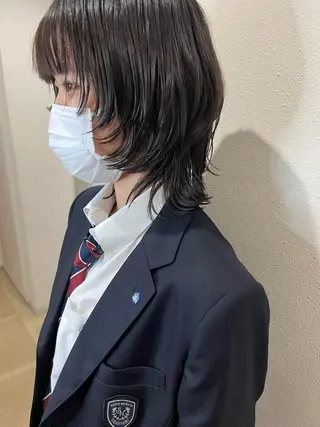 ミディアム ハイトーンカラー🍑 心斎橋のヘアスタイル