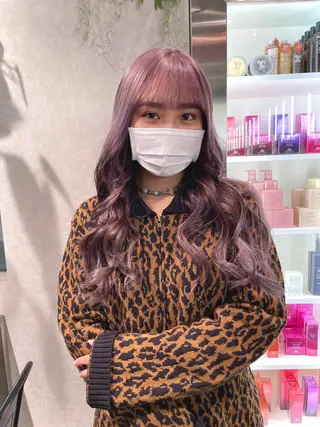 カラー スミレ /メンズ /コーンロウのヘアスタイル