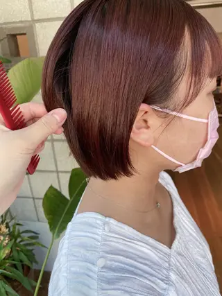 ショート カラー 塩澤 榛奈のヘアスタイル