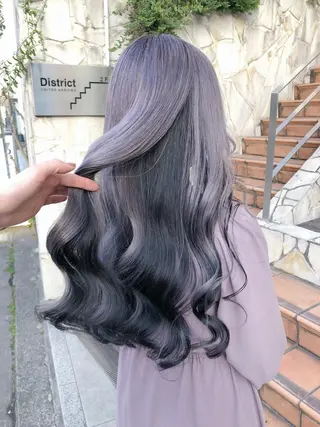 ロング カラー ヘアアレンジ メンズ キッズ 【ブリーチ】色落ち* お任せ🎀俊介のヘアスタイル