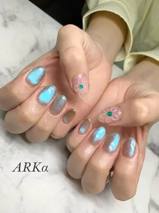 ミディアム ネイル Nailsalon ARKαのネイルデザイン