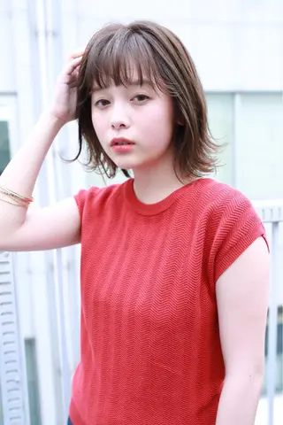 ミディアム カラー パーマ ヘアアレンジ メンズ キッズ ネイル マツエク・マツパ premier modelsのヘアスタイル