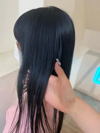 ロング カラー 顔周りカット/透明感 カラー✂️MEIのヘアスタイル