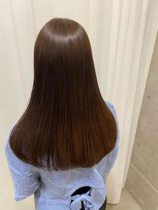 セミロング パーマ 田中 アキオのヘアスタイル
