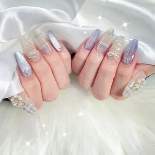 ネイル misaki 🩰‎🤍🎀のネイルデザイン