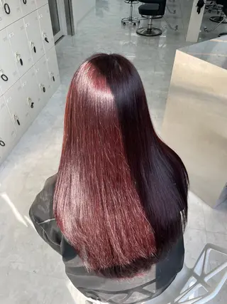 セミロング MOE 福岡韓国ヘア✧︎のヘアスタイル