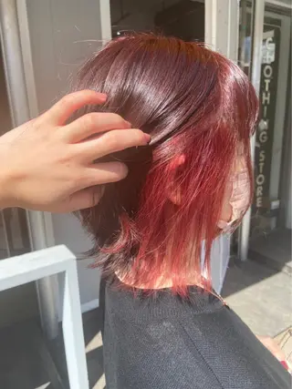 ミディアム カラー miloc那覇 MIKUのヘアスタイル