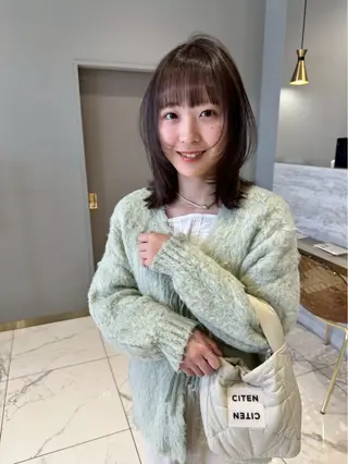 カラー 松田 望愛/透明感カラーのヘアスタイル