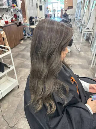 ロング カラー r i n k aのヘアスタイル
