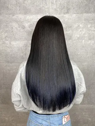 セミロング カラー _WHITE 天王寺のヘアスタイル