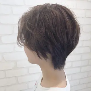 ショート カラー ヘアアレンジ PoNy所属・本間 隼人のヘアスタイル