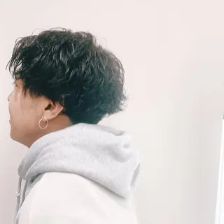 メンズ 🫧透明感カラー /縮毛☘️豊嶋龍佑のヘアスタイル