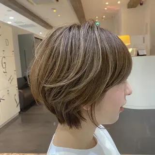 ショート カラー パーマ ヘアアレンジ メンズ キッズ ネイル マツエク・マツパ modek's tokyo所属・顔周りレイヤー ☺︎shunのヘアスタイル