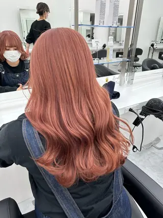 セミロング カラー ダブルカラー 韓国ヘアKYONのヘアスタイル
