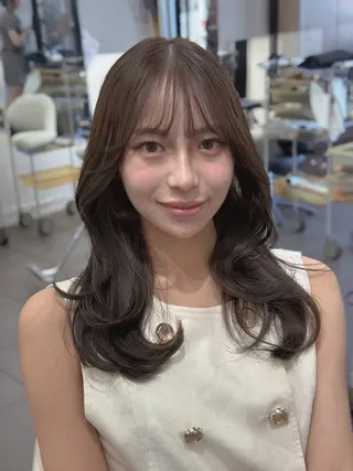 ロング カラー in'dex hair錦糸町店所属・🎀透明感カラー🎀 ENAのヘアスタイル
