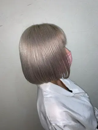 ミディアム カラー [渋谷ブリーチ] 玲弥のヘアスタイル