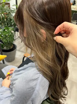 ロング カラー 韓国風レイヤー ∕ 大隣 里桜のヘアスタイル