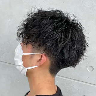 ショート カラー パーマ ヘアアレンジ メンズ キッズ L.E.M泉中央店長 小野寺優斗のヘアスタイル
