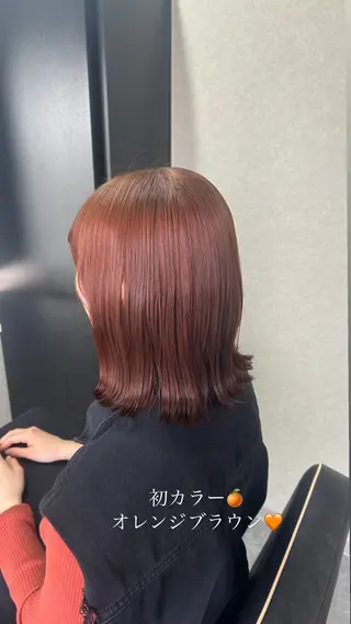 ミディアム 艶カラー/髪質改善 /HANAのヘアスタイル