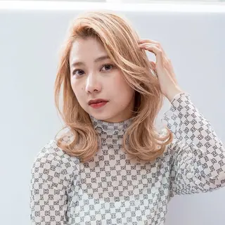 セミロング カラー 奈良/登美ヶ丘/ ユウタのヘアスタイル