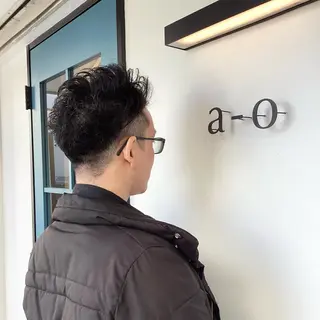 ショート a-o岡野　こやま しんぺいのヘアスタイル