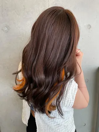 ロング カラー 髪質改善/縮毛矯正 ツヤ髪🩷さつきのヘアスタイル