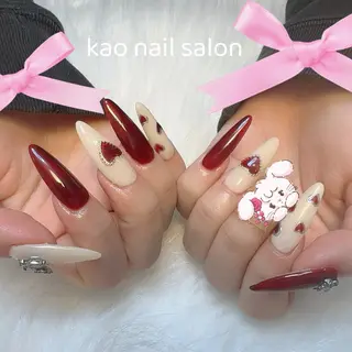 ネイル kao nail マグネット/長さだしのネイルデザイン