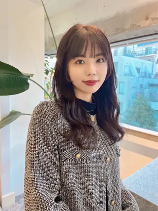 ミディアム カラー nuu所属・是非可愛くさせて ください🩷sakiのヘアスタイル