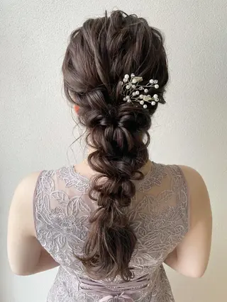 ロング ヘアアレンジ 沢田 瞳のヘアスタイル