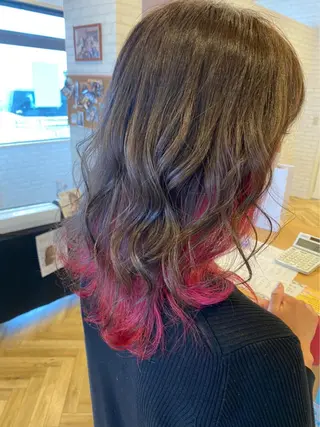 ミディアム 尾崎 優也のヘアスタイル