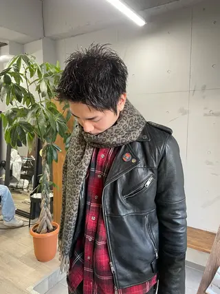 メンズ darts所属・マツダ レンのヘアスタイル