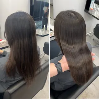 セミロング 髪質改善/縮毛矯正 梅田茶屋町/西尾祐作のヘアスタイル