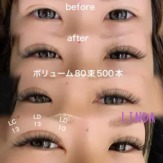 マツエク・マツパ linda lashesのマツエク・マツパデザイン