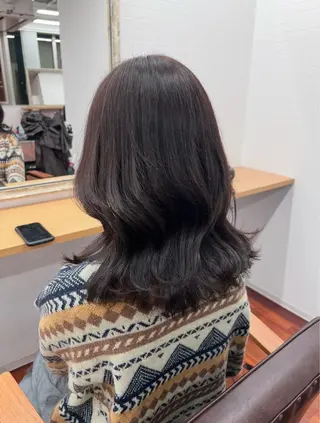 セミロング カラー GRAN LUSSO岡山駅前【グランルッソ】所属・GRAN LUSSO 【MIHARU】のヘアスタイル