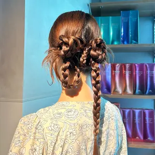 ヘアアレンジ 透明感カラー🫧 ✴︎meiのヘアスタイル