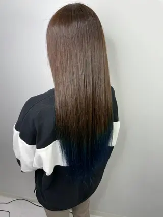 ロング カラー 髪質改善縮毛矯正 kosuke_IJKのヘアスタイル