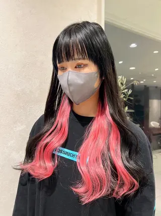 ロング nehus nagaoka所属・🖤複雑履歴ブリーチ Mizuki 🖤のヘアスタイル