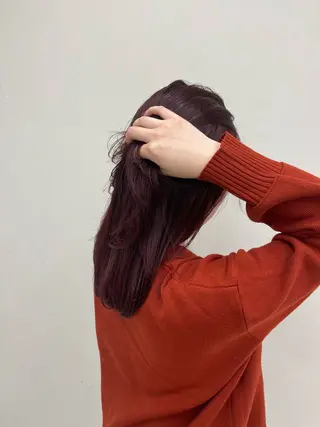 セミロング カラー 透明感カラー⭐️ takumaのヘアスタイル