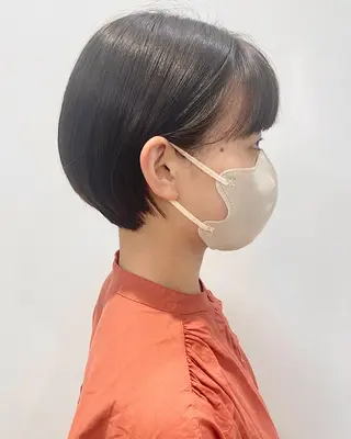ショート 石山 /切りっぱなしボブのヘアスタイル