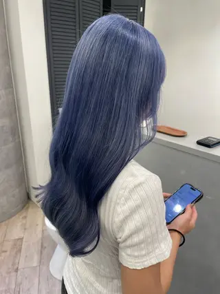 ロング ♡似合わせハイトーン ♡maiのヘアスタイル