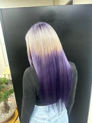 ロング カラー ミリ/原宿/ハイ トーンカラー💫のヘアスタイル