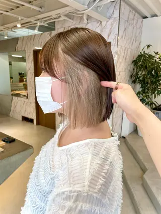 ミディアム カラー Masena所属・💎韓国風レイヤー /ボブ💎Namiのヘアスタイル