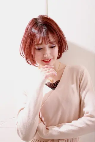 ミディアム カラー ヘアアレンジ 前髪/ハイライト得意 安西駿一　【銀座】のヘアスタイル